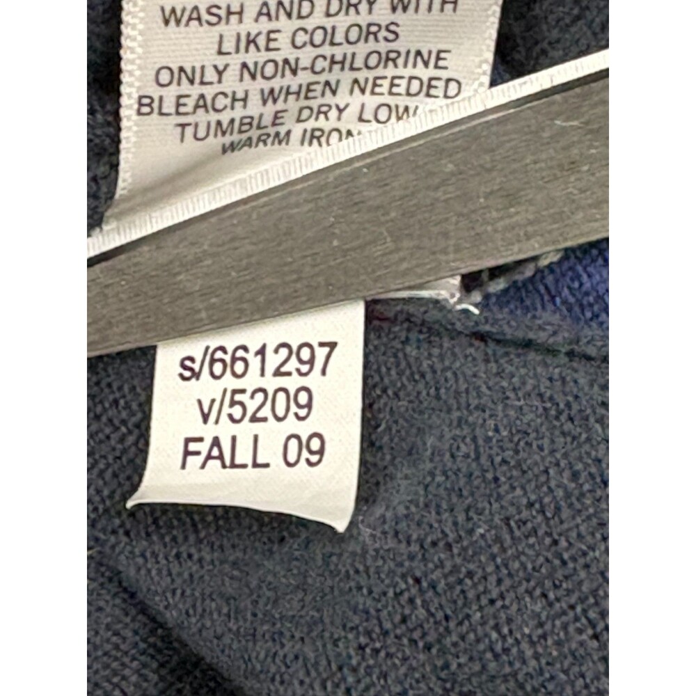Banana Republic Men's M Argyle Sweater Vest Navy Green Blue Preppy Fall 2009 - Picture 16 of 16